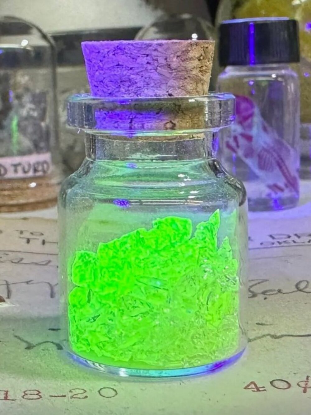 Uranium Glass Bottle